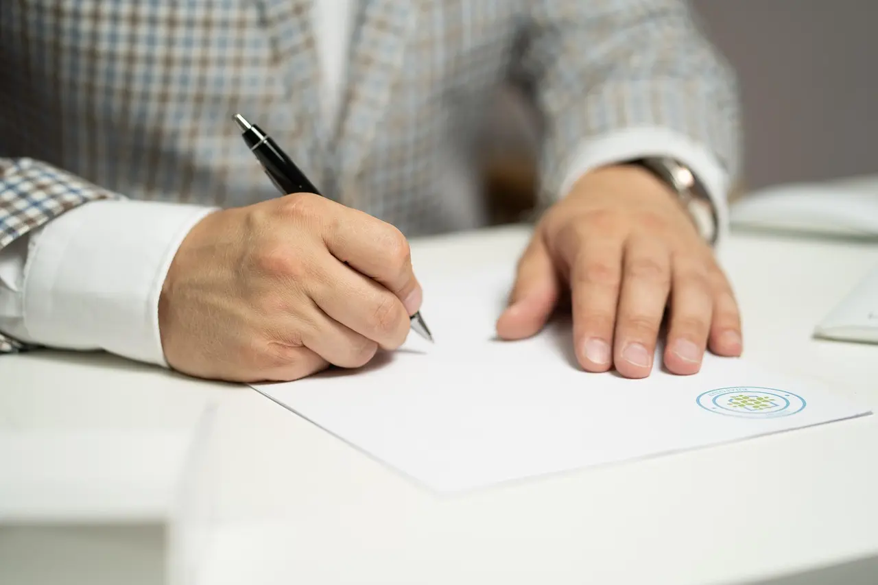 Signing financial documents — securing your future
